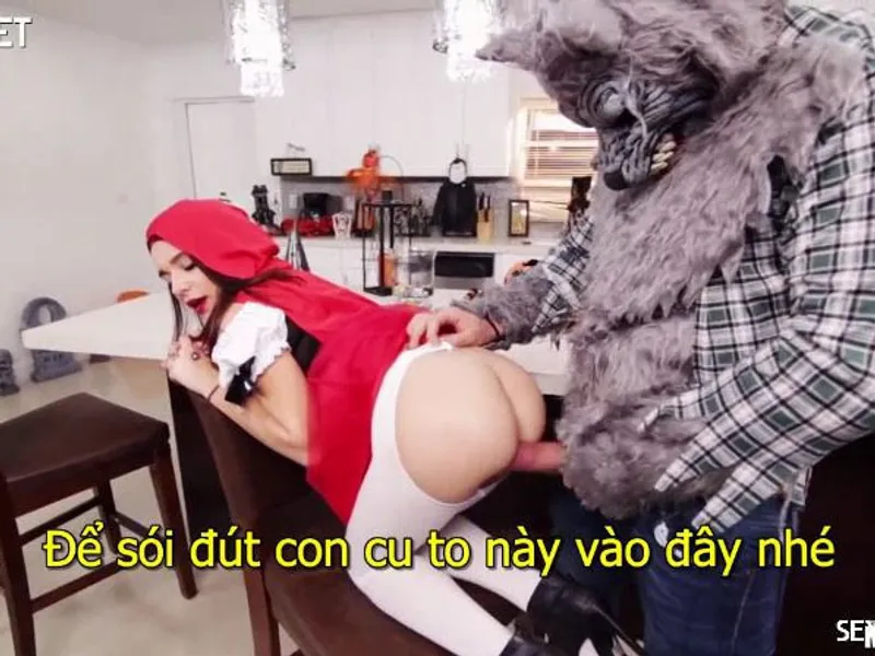Sex lồn quàng khăn đỏ